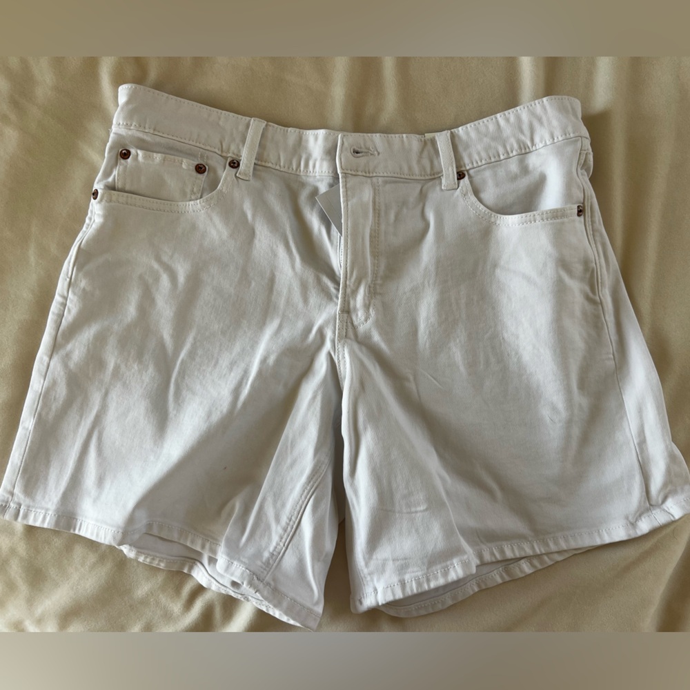 American Eagle White Denim Shorts